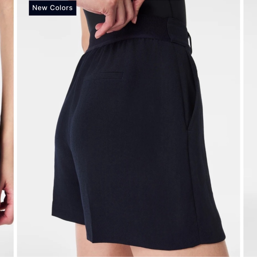 SPANX Black Tailored High-Rise Dress Shorts - Picture 3 of 11